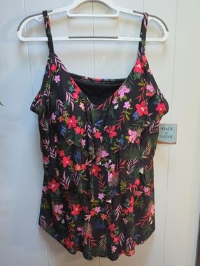 Tiered Ruffle Tankini Top